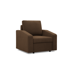 Sillón NEO Micro, Relleno - Espuma, Color - MARRÓN, Tipo de reposabrazos - Inclinado