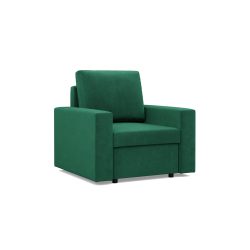 NEO Kronos Armchair, Filling - Spring, Color - BOTTLE GREEN, Type of armrest - Straight