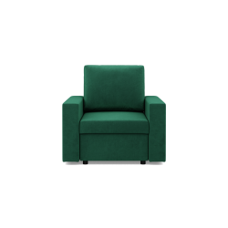 Sillón NEO Kronos, Relleno - de muelles, Color - VERDE BOTELLA, Tipo de reposabrazos - Recto