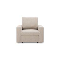 NEO Kronos Sessel, Polsterung - Federkern, Farbe - BEIGE, Armlehnenart - Gerade