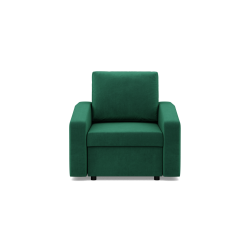 Sillón NEO Kronos, Relleno - De muelles, Color - VERDE BOTELLA, Tipo de reposabrazos - Inclinado