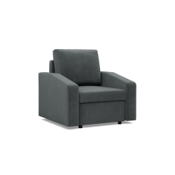 Sillón NEO Kronos, Relleno - De resortes, Color - GRIS OSCURO, Tipo de reposabrazos - Inclinado