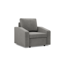 NEO Kronos Armchair, Filling - Spring, Color - LIGHT GRAY, Type of armrest - Slanted