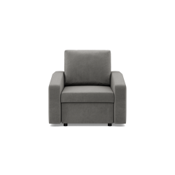 Sessel NEO Kronos, Füllung - Federkern, Farbe - HELLGRAU, Art der Armlehne - Schräg