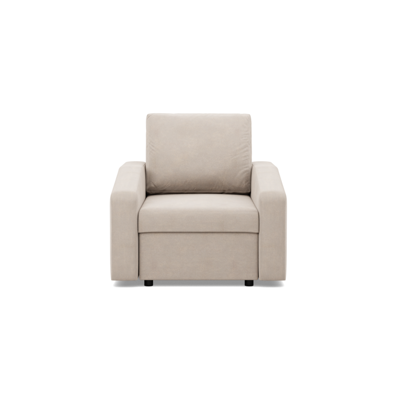 Sillón NEO Kronos, Relleno - De muelles, Color - BEIGE, Tipo de reposabrazos - Inclinado