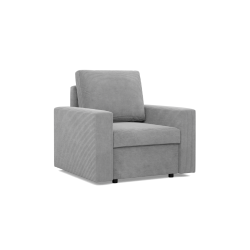 Sillón NEO Poso, Relleno - De muelles, Color - GRIS, Tipo de reposabrazos - Recto