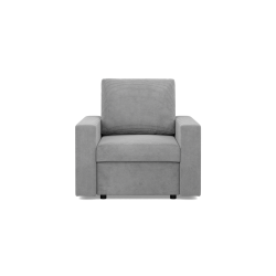 Sillón NEO Poso, Relleno - De muelles, Color - GRIS, Tipo de reposabrazos - Recto