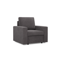NEO Poso Armchair, Filling - Spring, Color - DARK GRAY, Armrest Type - Straight