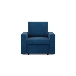 NEO Poso Armchair, Filling - Spring, Color - NAVY BLUE, Type of Armrest - Straight