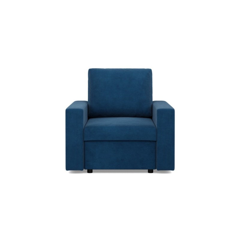 NEO Poso Armchair, Filling - Spring, Color - NAVY BLUE, Type of Armrest - Straight
