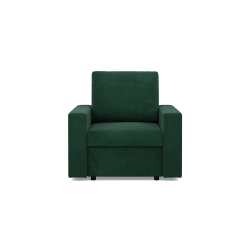 NEO Poso Armchair, Filling - Spring, Color - BOTTLE GREEN, Armrest Type - Straight