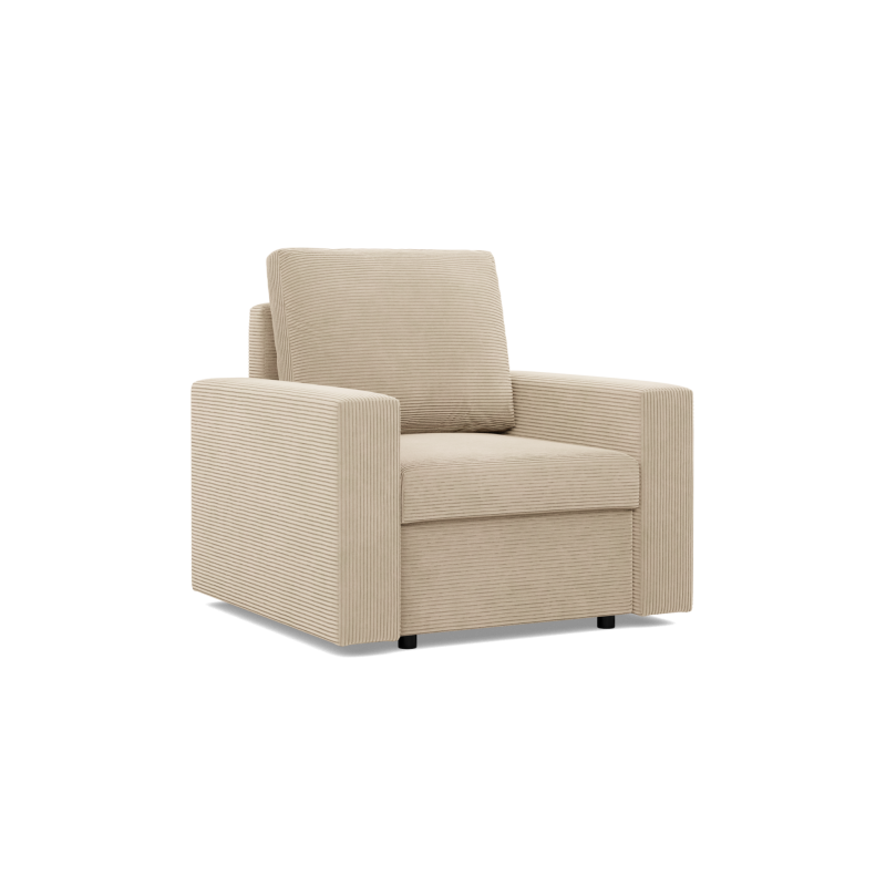 Sessel NEO Poso, Füllung - Federkern, Farbe - BEIGE, Armlehnentyp - Gerade