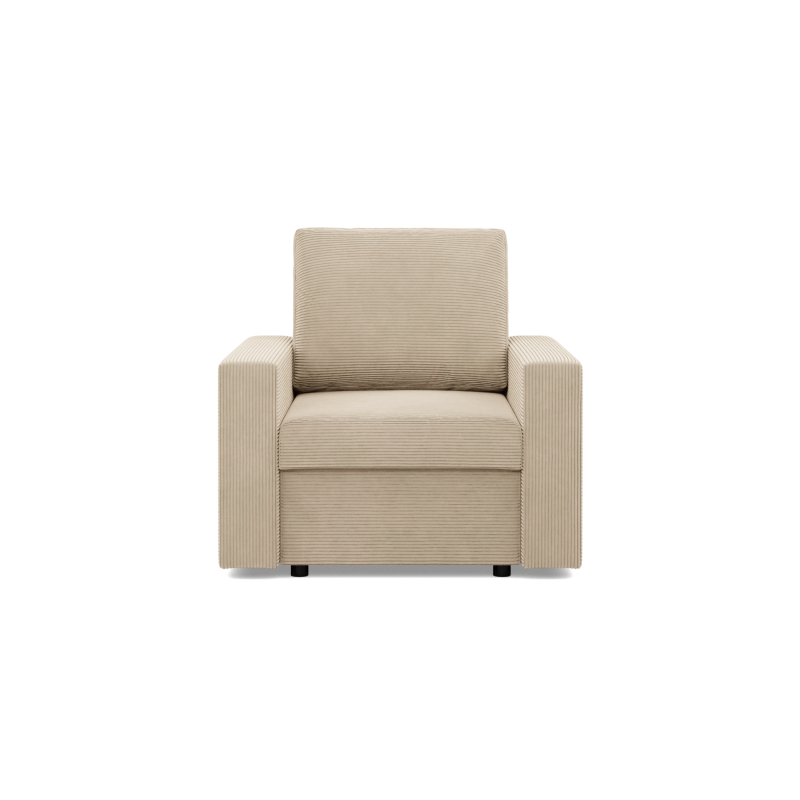 Sessel NEO Poso, Füllung - Federkern, Farbe - BEIGE, Armlehnentyp - Gerade