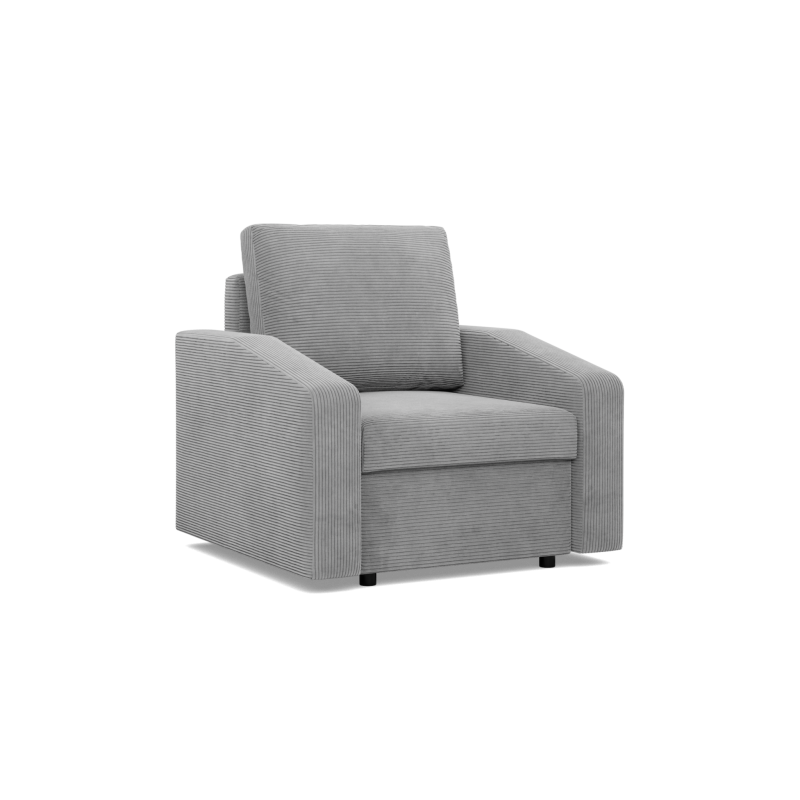 NEO Poso Armchair, Filling - Spring, Color - GRAY, Type of armrest - Slanted