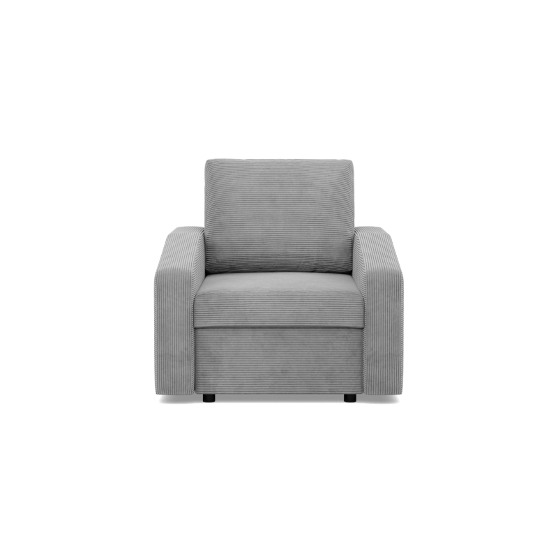 NEO Poso Armchair, Filling - Spring, Color - GRAY, Type of armrest - Slanted