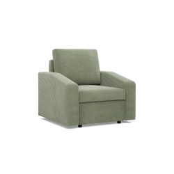 NEO Poso Armchair, Filling - Spring, Color - LIGHT GREEN, Type of Armrest - Slanted