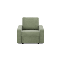 Fotel NEO Poso , Wypełnienie - Sprężynowe, Kolor - JASNY ZIELONY, Rodzaj podłokietnika - Skośny