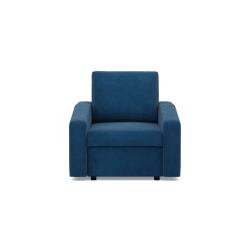 NEO Poso Armchair, Filling - Spring, Color - NAVY BLUE, Armrest Type - Slanted