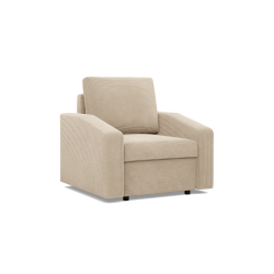 NEO Poso Armchair, Filling - Spring, Color - BEIGE, Type of Armrest - Slanted