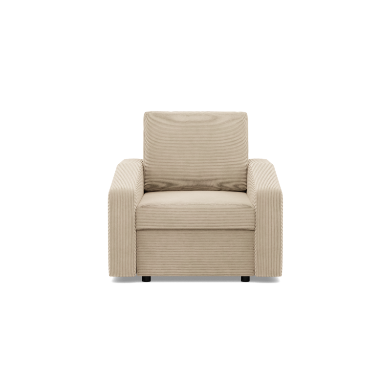 Sillón NEO Poso, Relleno - De muelles, Color - BEIGE, Tipo de reposabrazos - Inclinado