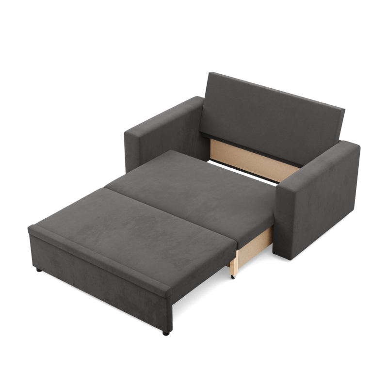 Sofá NEO Mikro, Color - GRIS, Tipo de reposabrazos - Recto