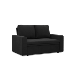 Sofa NEO Mikro , Kolor - CZARNY, Rodzaj podłokietnika - Prosty