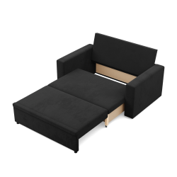 Sofa NEO Mikro, Farbe - SCHWARZ, Art der Armlehne - Gerade