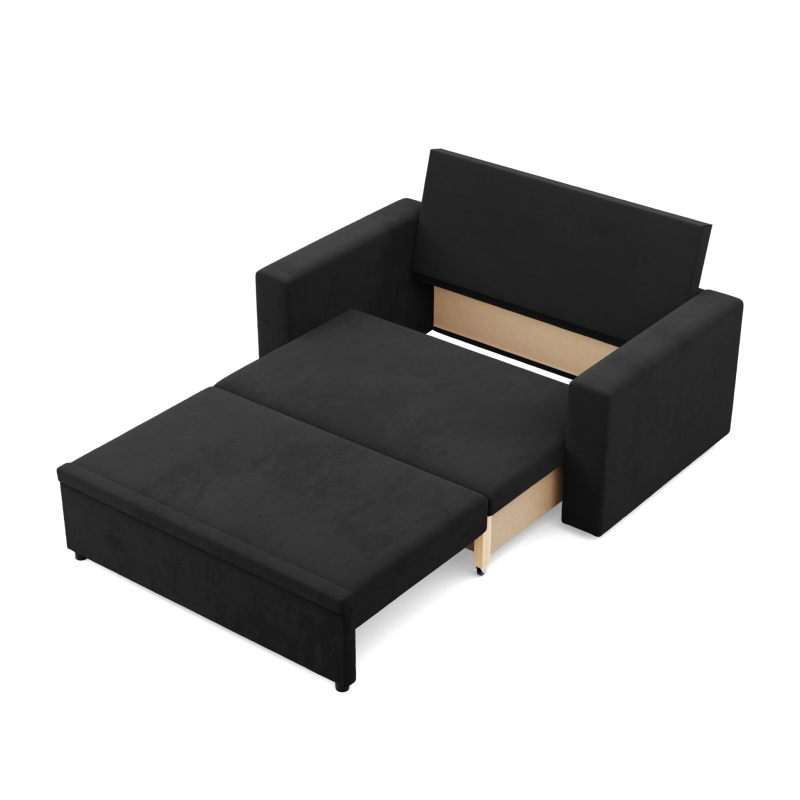 Sofá NEO Mikro, Color - NEGRO, Tipo de reposabrazos - Recto