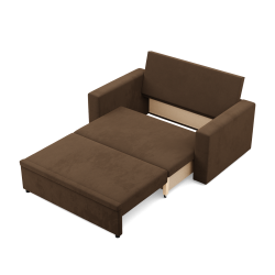 Sofá NEO Micro, Color - MARRÓN, Tipo de reposabrazos - Recto