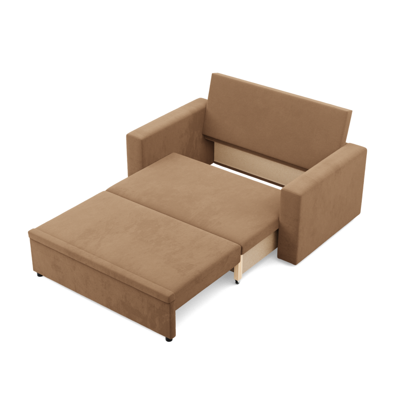 Sofa NEO Mikro, Farbe - CAPPUCCINO, Art der Armlehne - Einfach