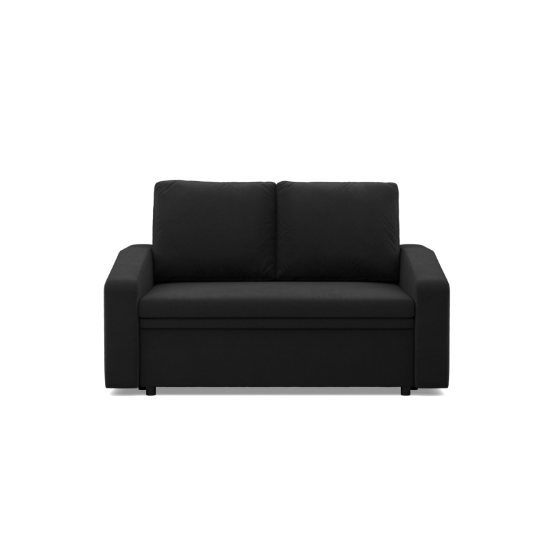 Sofa NEO Mikro, Farbe - SCHWARZ, Armlehnentyp - Schräg