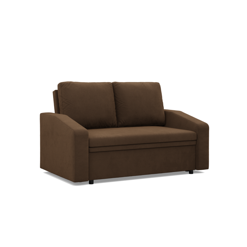 Sofa NEO Mikro, Color - BROWN, Type of armrest - Slanted