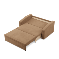 Sofa NEO Mikro, Farbe - CAPPUCCINO, Armlehnentyp - Schräg