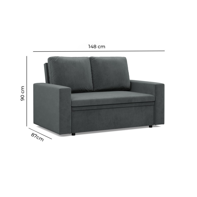 Sofa NEO Kronos, Color - BOTTLE GREEN, Type of armrest - Straight