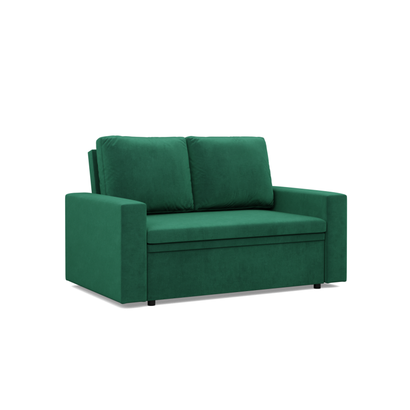 Sofa NEO Kronos , Kolor - BUTELKOWA ZIELEŃ, Rodzaj podłokietnika - Prosty