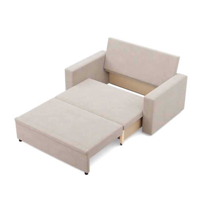 Sofa NEO Kronos , Kolor - BEŻOWY, Rodzaj podłokietnika - Prosty