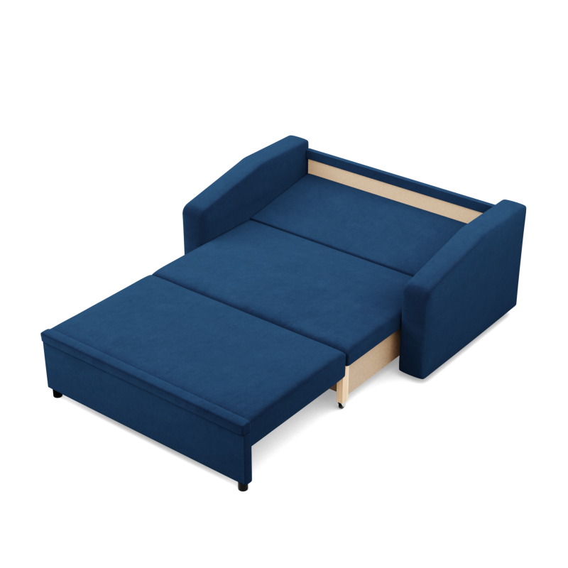 Sofa NEO Kronos , Kolor - GRANATOWY, Rodzaj podłokietnika - Skośny