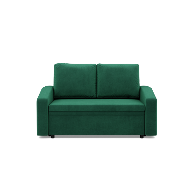 Sofa NEO Kronos, Farbe - FLASCHENGRÜN, Art der Armlehne - Schräge