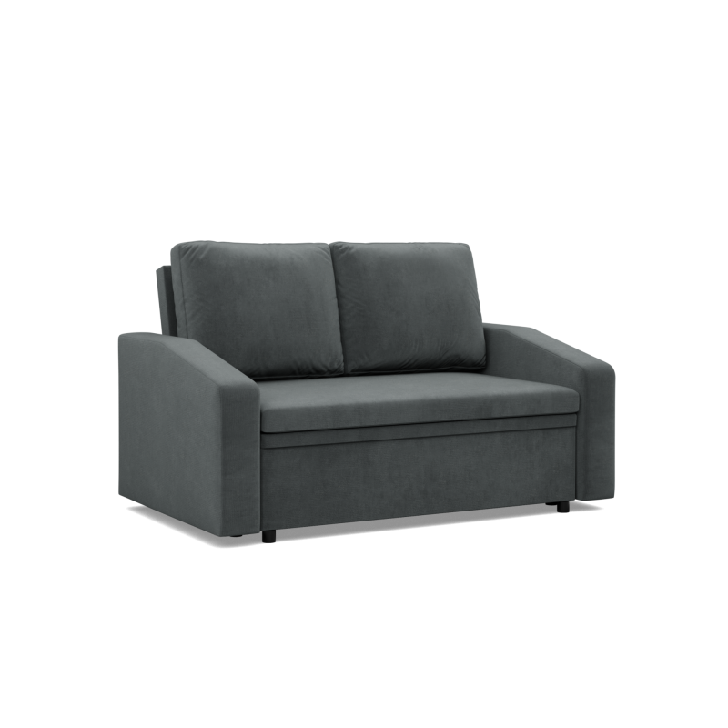 Sofa NEO Kronos , Kolor - CIEMNY SZARY, Rodzaj podłokietnika - Skośny