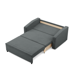 Sofa NEO Kronos, Color - DARK GRAY, Type of armrest - Slanted