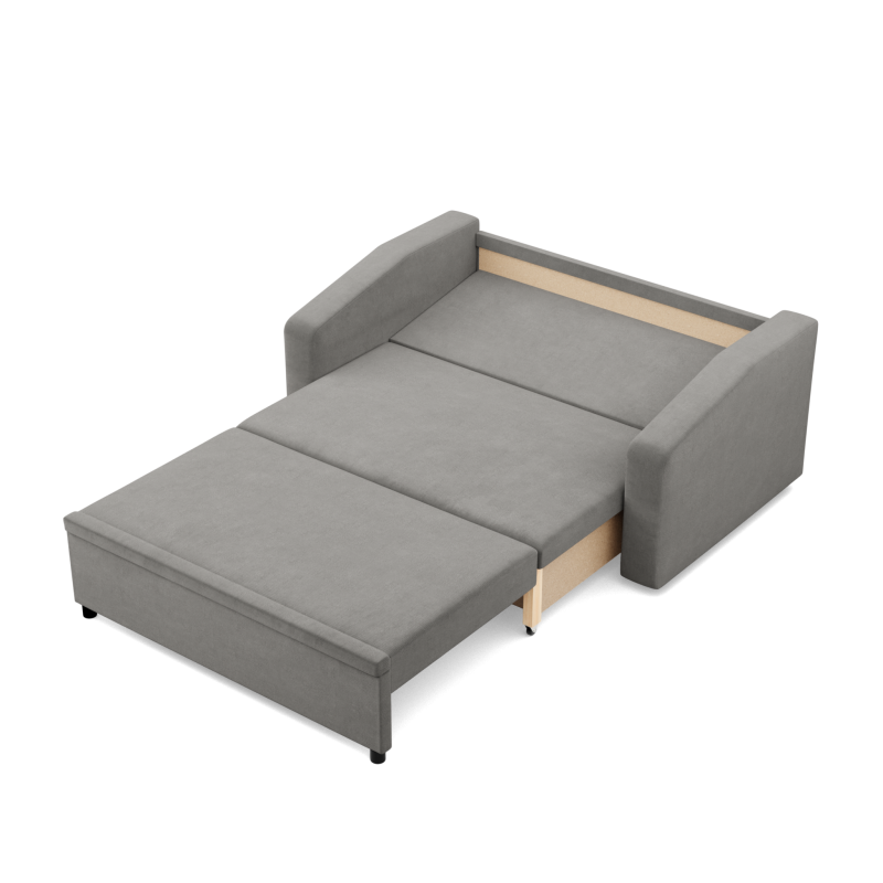 Sofa NEO Kronos , Kolor - JASNY SZARY, Rodzaj podłokietnika - Skośny