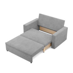 Sofa NEO Poso, Farbe - GRAU, Art der Armlehne - Gerade