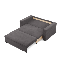 Sofa NEO Poso, Color - DARK GRAY, Type of armrest - Straight