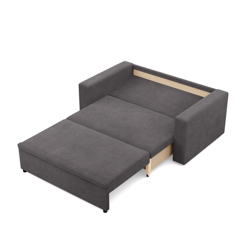 Sofa NEO Poso, Farbe - DUNKELGRAU, Art der Armlehne - Gerade