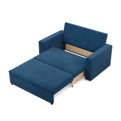 Sofa NEO Poso, Color - NAVY BLUE, Type of armrest - Straight