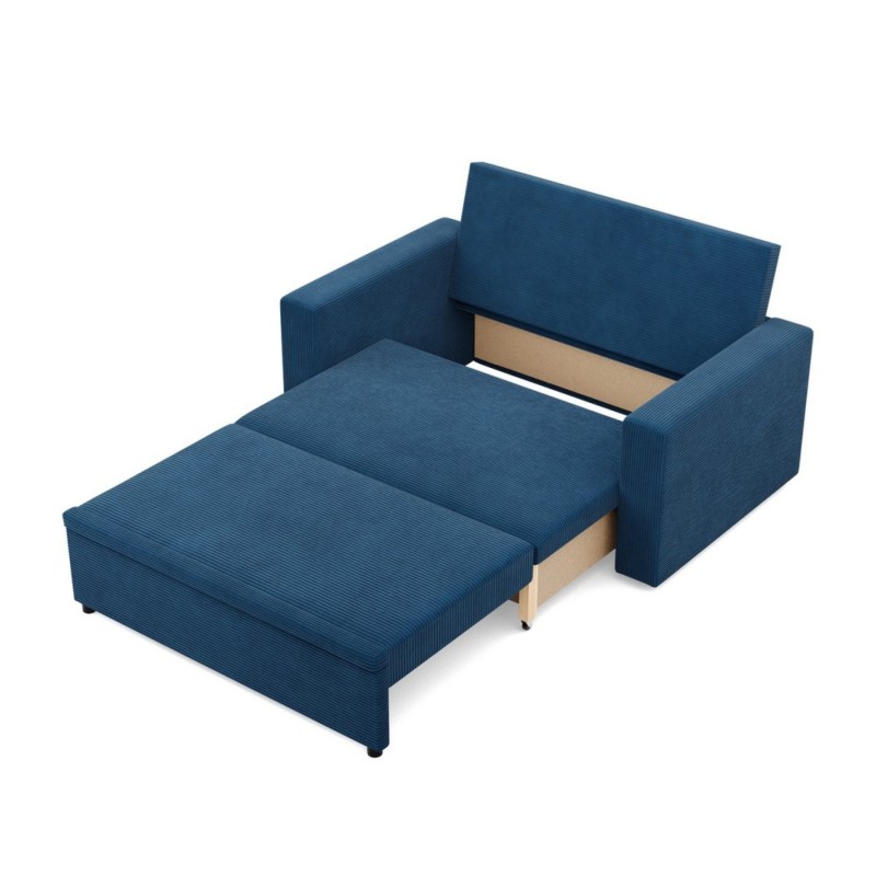 Sofa NEO Poso, Farbe - MARINEBLAU, Art der Armlehne - Einfach