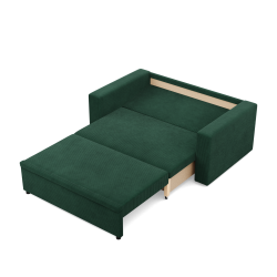 Sofa NEO Poso, Farbe - FLASCHENGRÜN, Art der Armlehne - Einfach