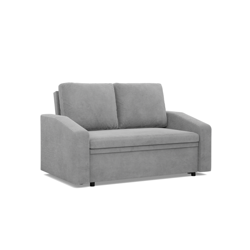 Sofa NEO Poso , Kolor - SZARY, Rodzaj podłokietnika - Skośny