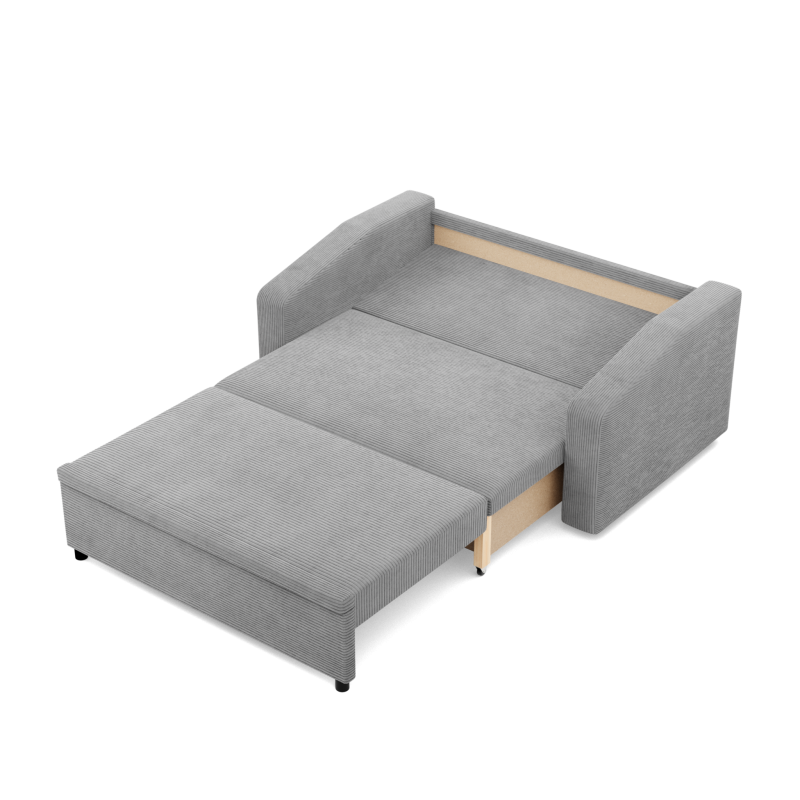 Sofa NEO Poso, Farbe - GRAU, Art der Armlehne - Schräg