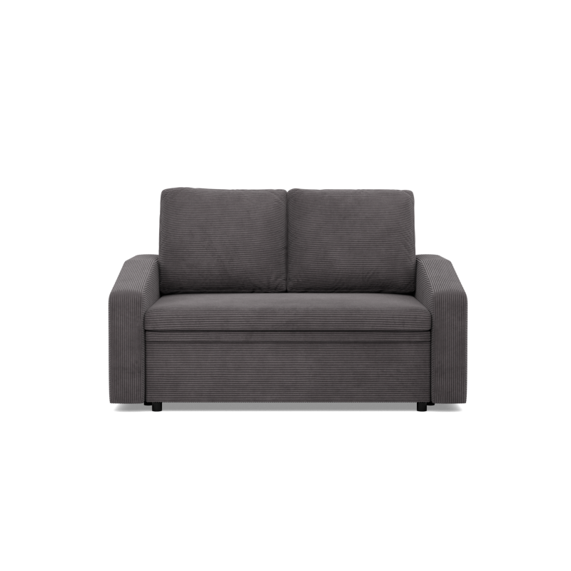 Sofa NEO Poso , Kolor - CIEMNY SZARY, Rodzaj podłokietnika - Skośny